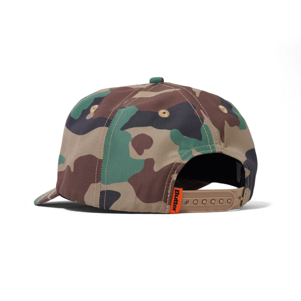 Butter Goods Glint Snapback Cap - Woodland Camo