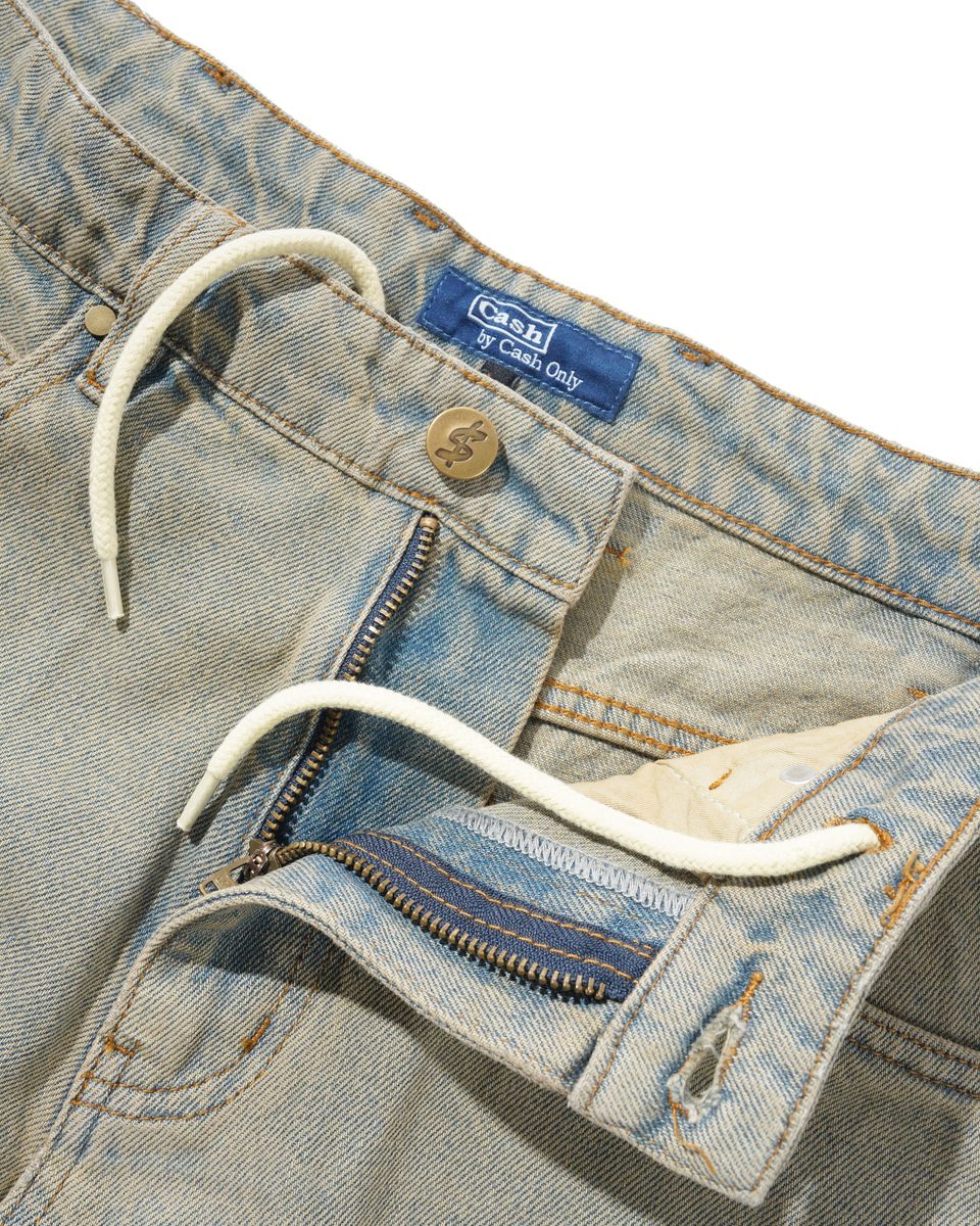 Cash Only Rodeo Denim Jeans - Sun Fade Blue