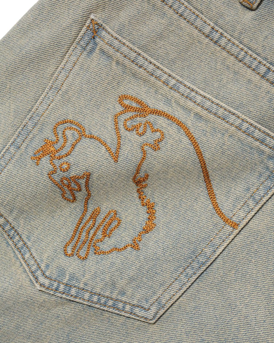 Cash Only Rodeo Denim Jeans - Sun Fade Blue