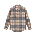 Stussy Plaid Knit Shirt - Navy