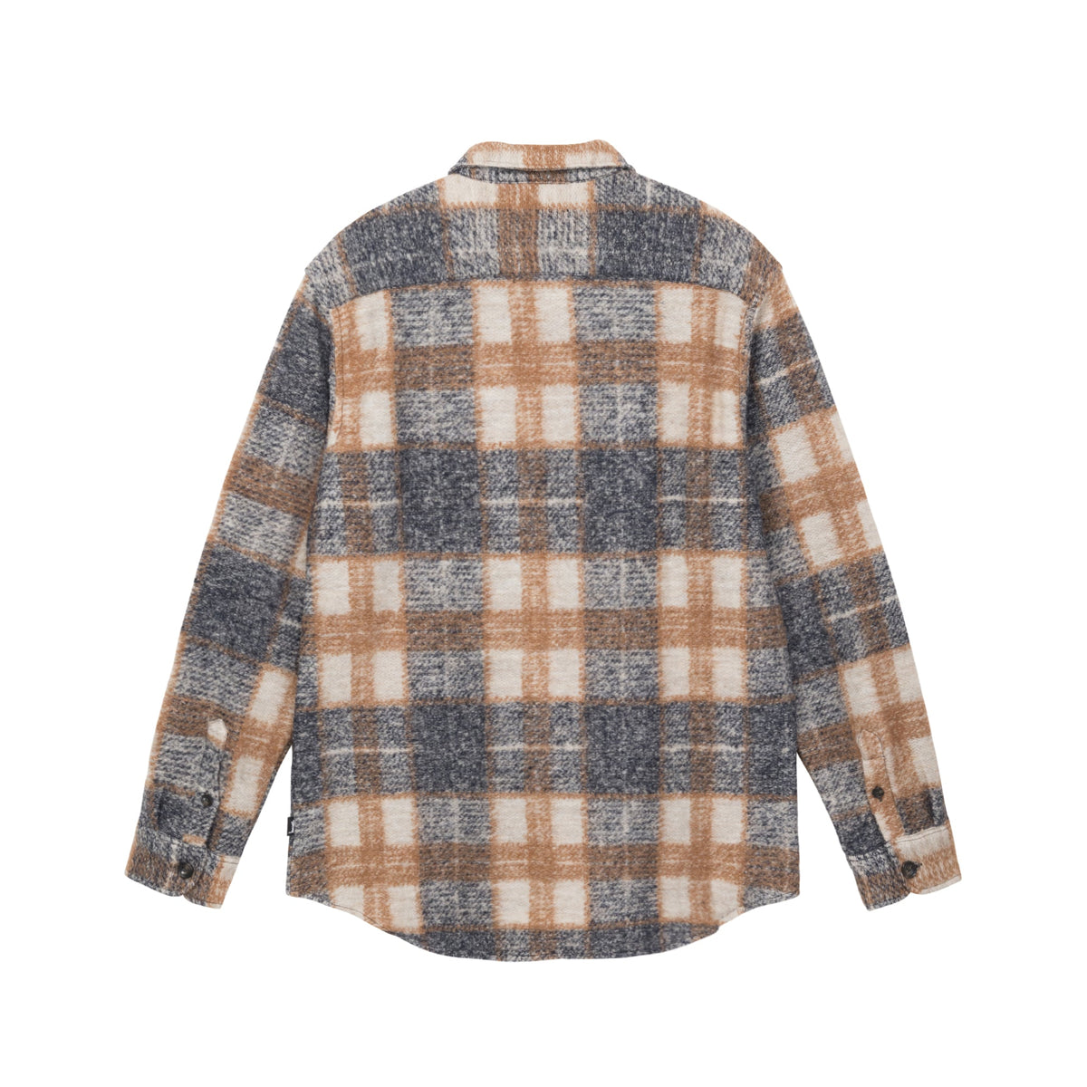 Stussy Plaid Knit Shirt - Navy