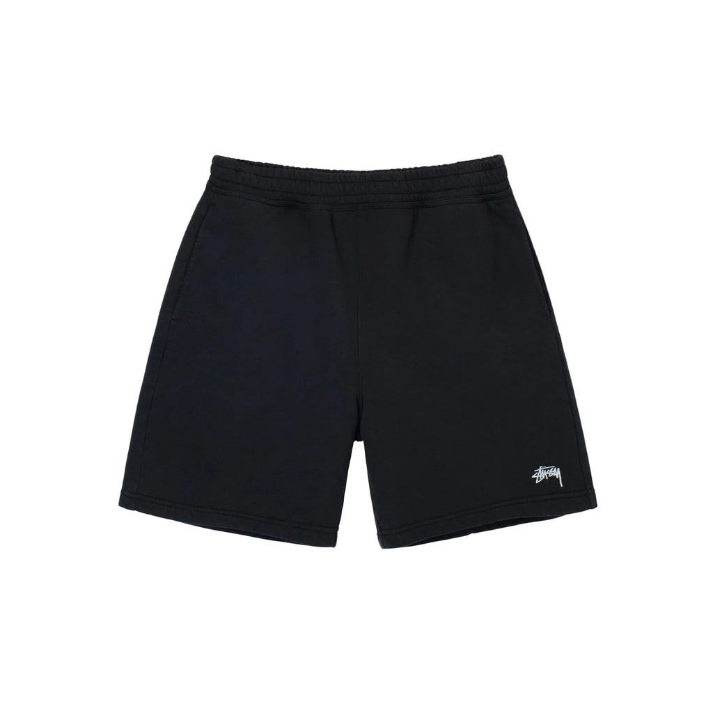 Stussy Stock Logo Fleece Short - Black