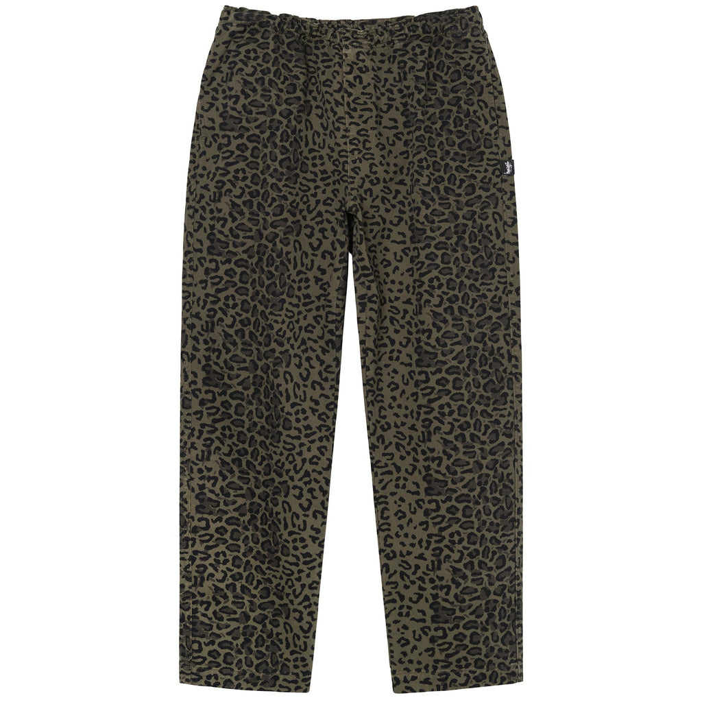 Stussy Leopard Beach Pant - Olive