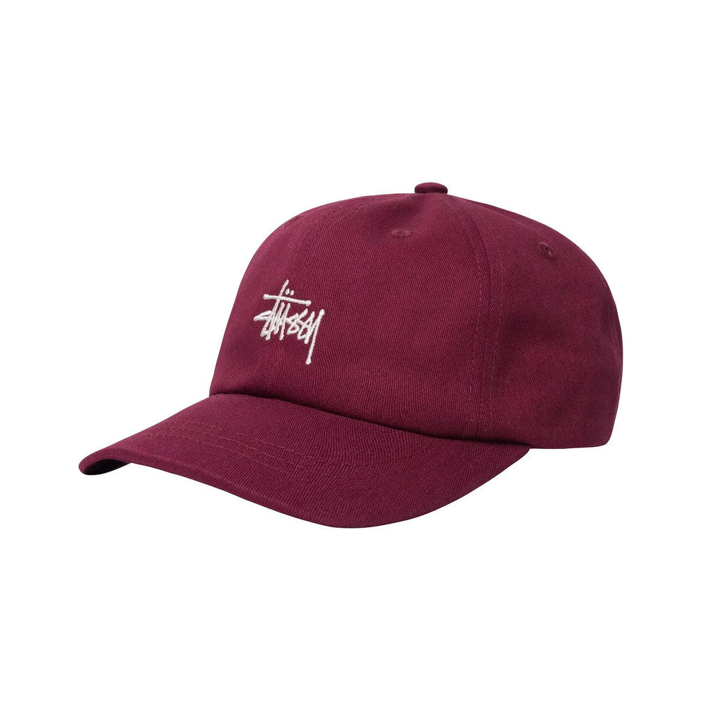Stussy Basic Stock Low Pro Cap - Burgundy