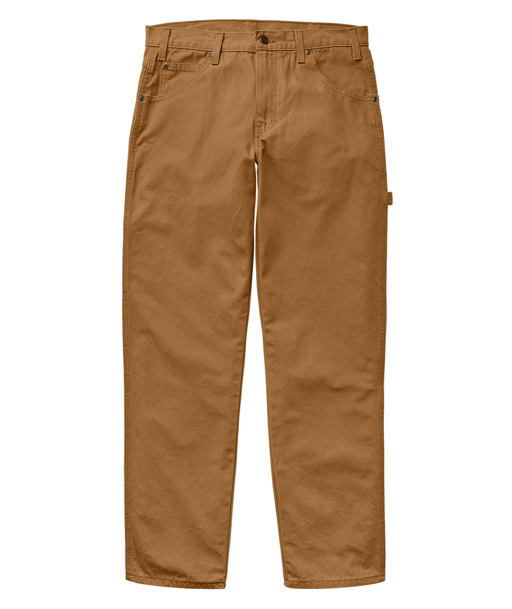 Dickies Relaxed Fit Duck Carpenter Pants - Rinsed Duck Brown