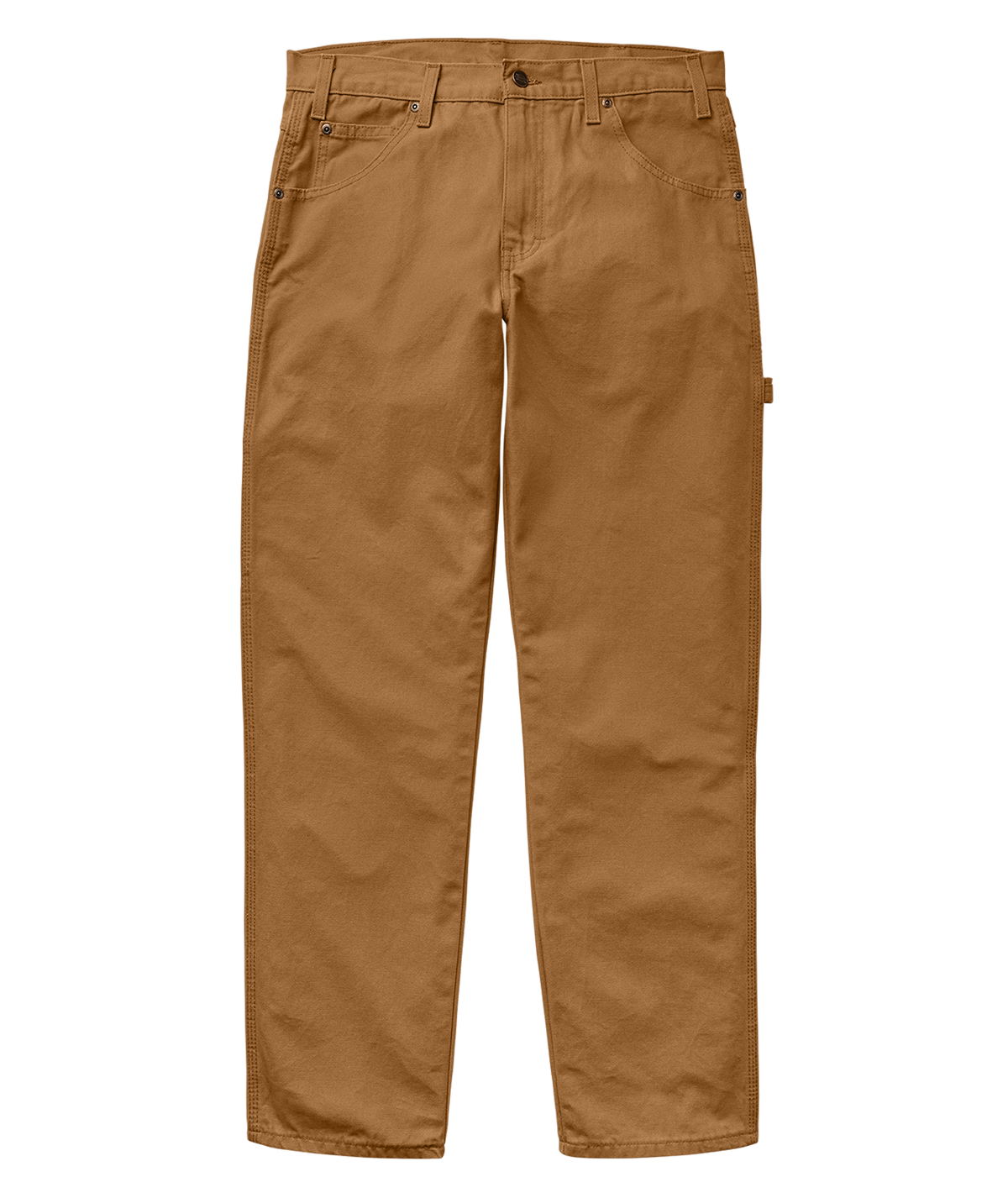 Dickies Relaxed Fit Duck Carpenter Pants - Rinsed Duck Brown