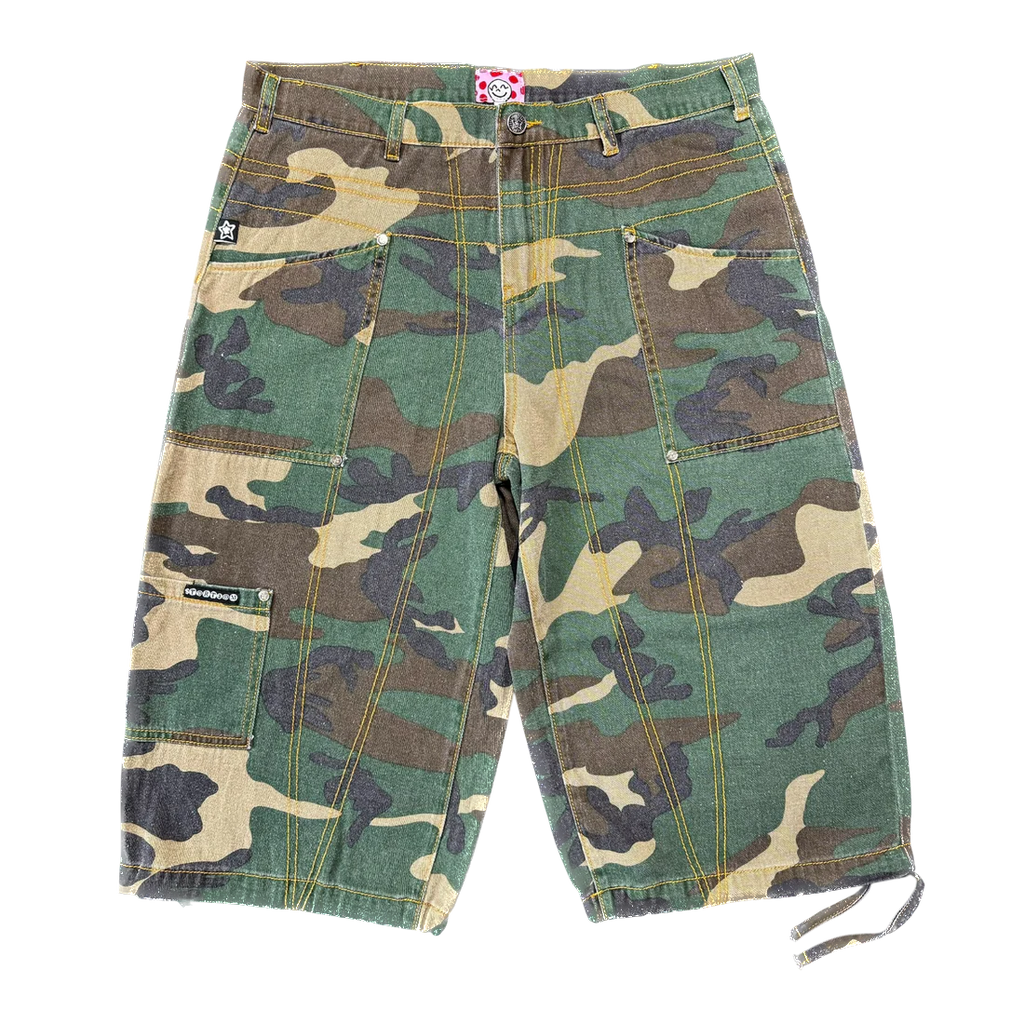 Star Team Star Capri Cargo Shorts - Camo