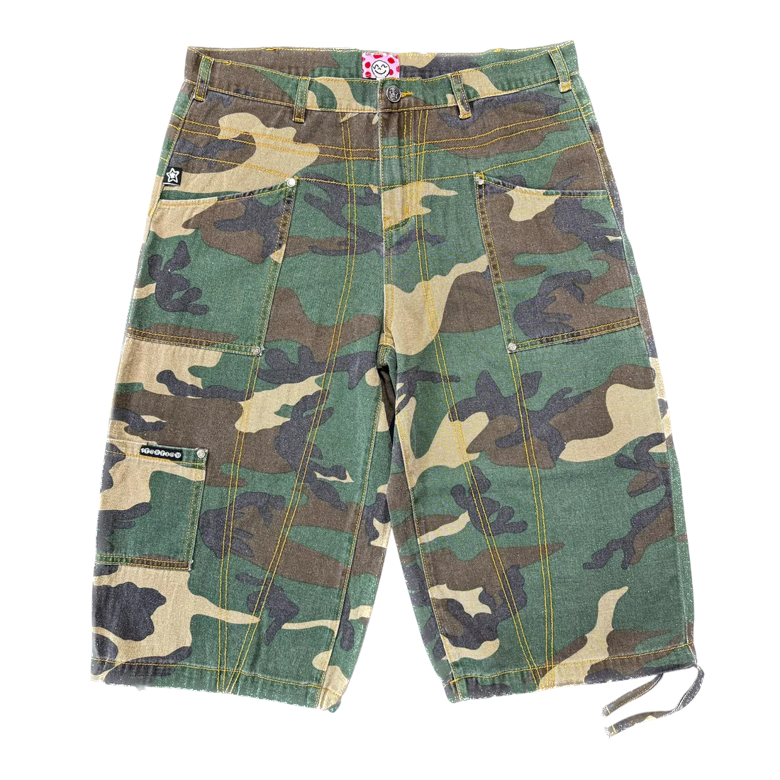 Star Team Star Capri Cargo Shorts - Camo