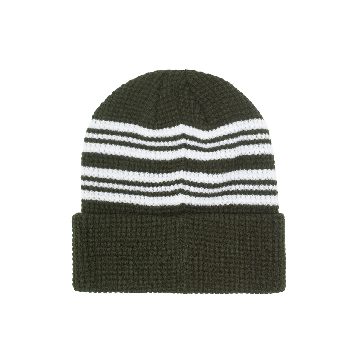 Fucking Awesome Cursive Waffle Cuff Beanie - Green