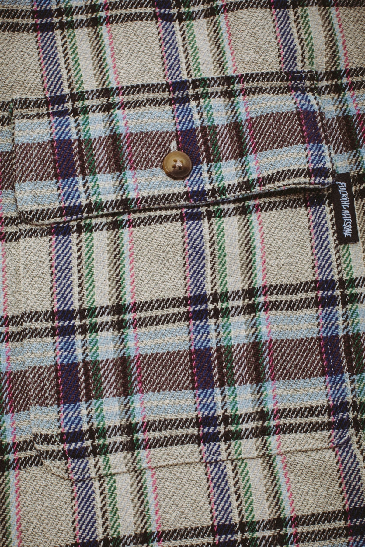 Fucking Awesome Rusty Flannel - Grey Plaid