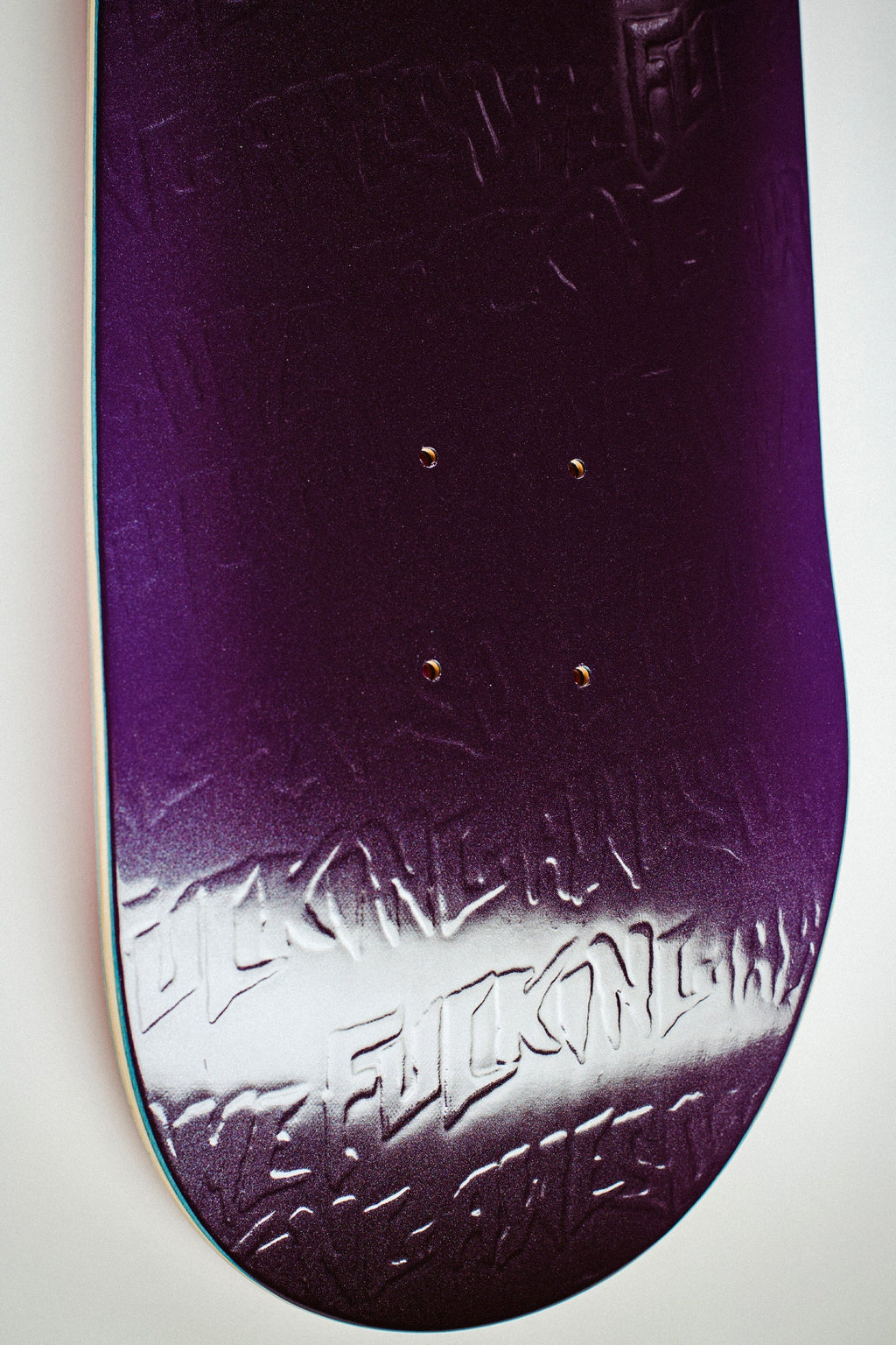 Fucking Awesome Embossed Phantom Purple Deck - 8.25
