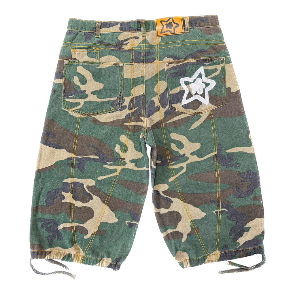 Star Team Star Capri Cargo Shorts - Camo