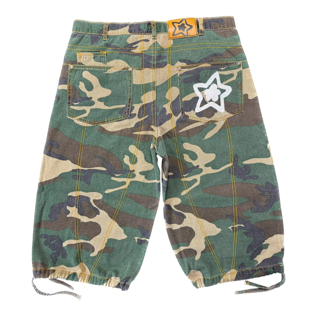 Star Team Star Capri Cargo Shorts - Camo
