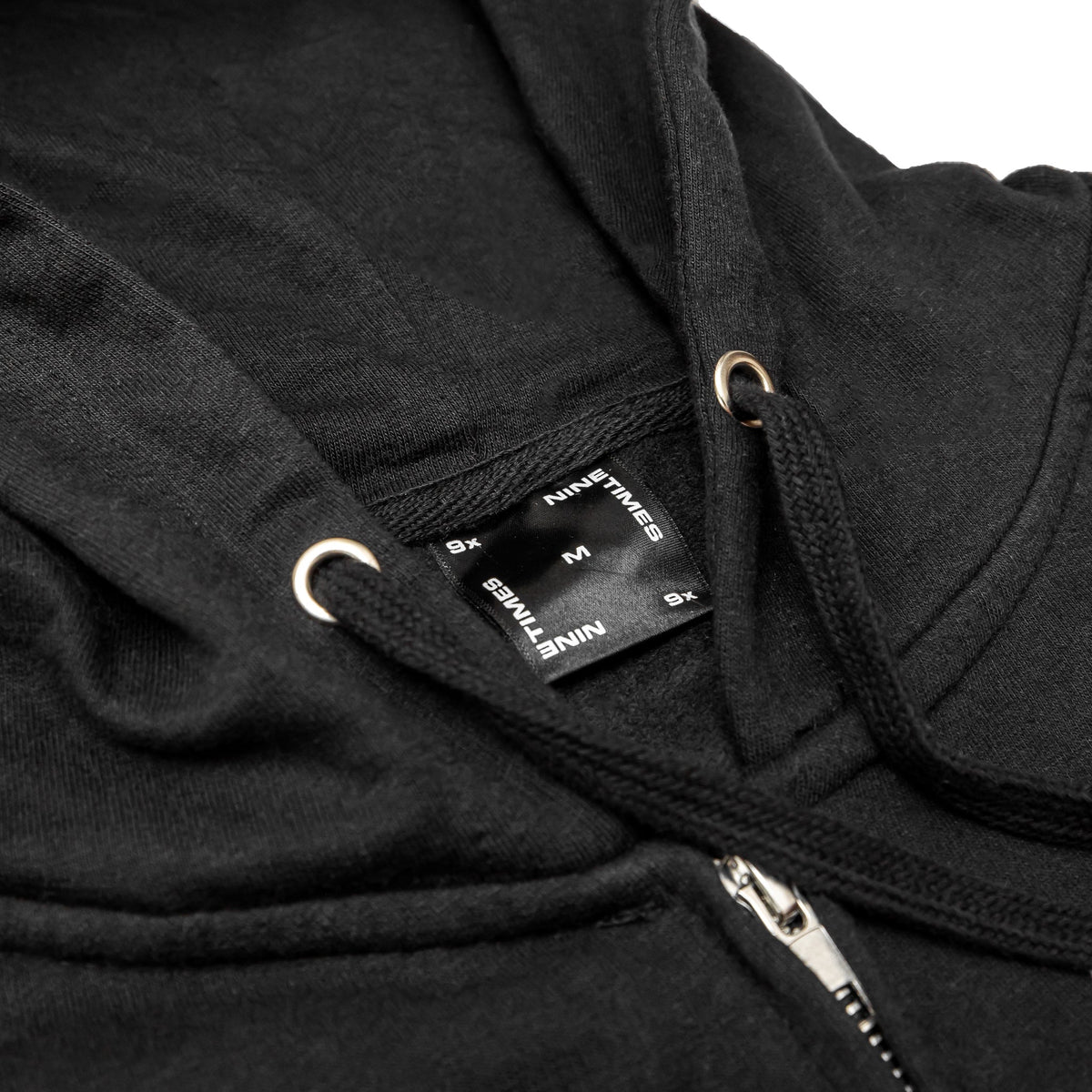 Ninetimes Chain Zip Hoodie - Black