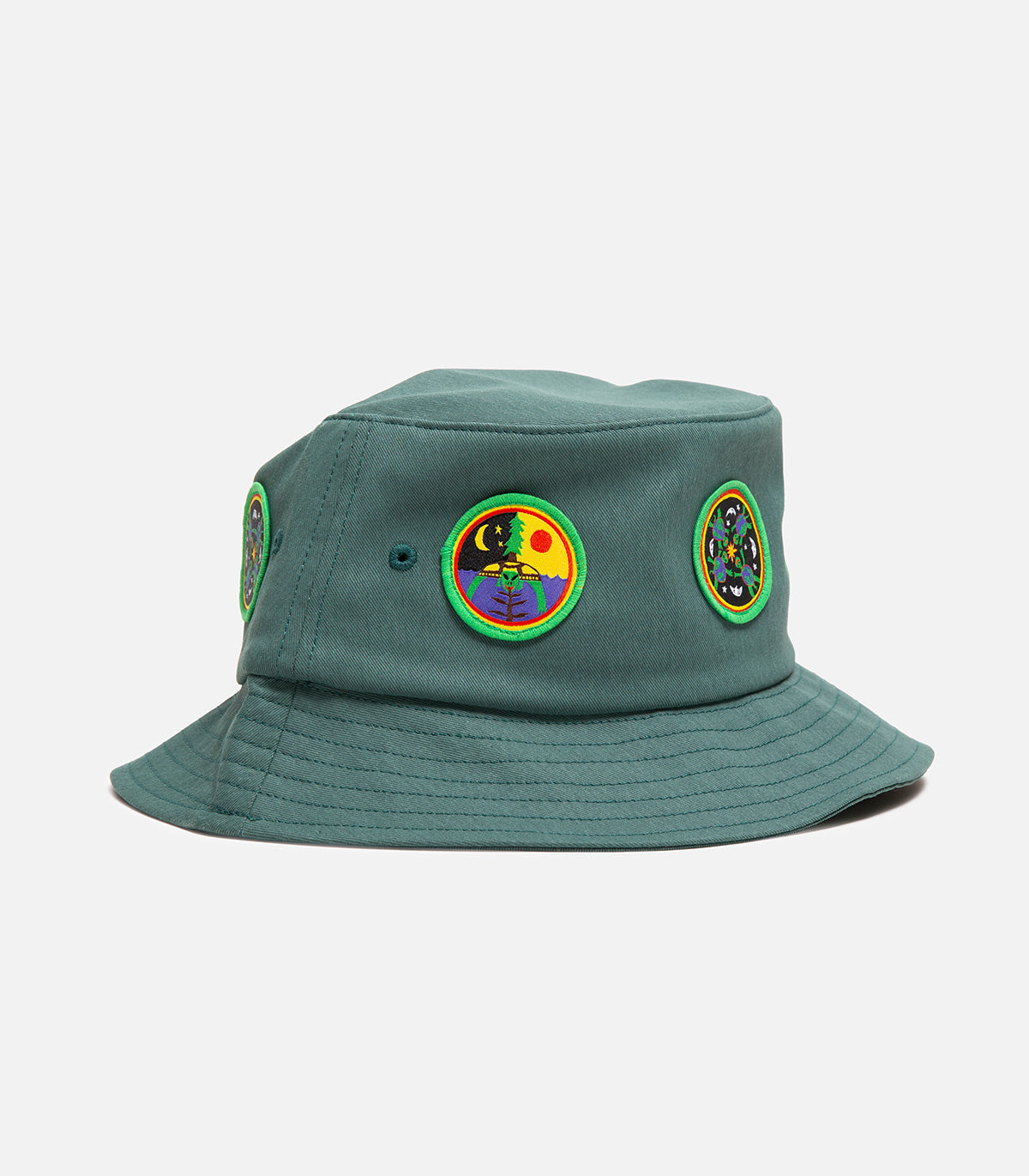 Turtle Island Mind Expansion TIME Patches Bucket Hat