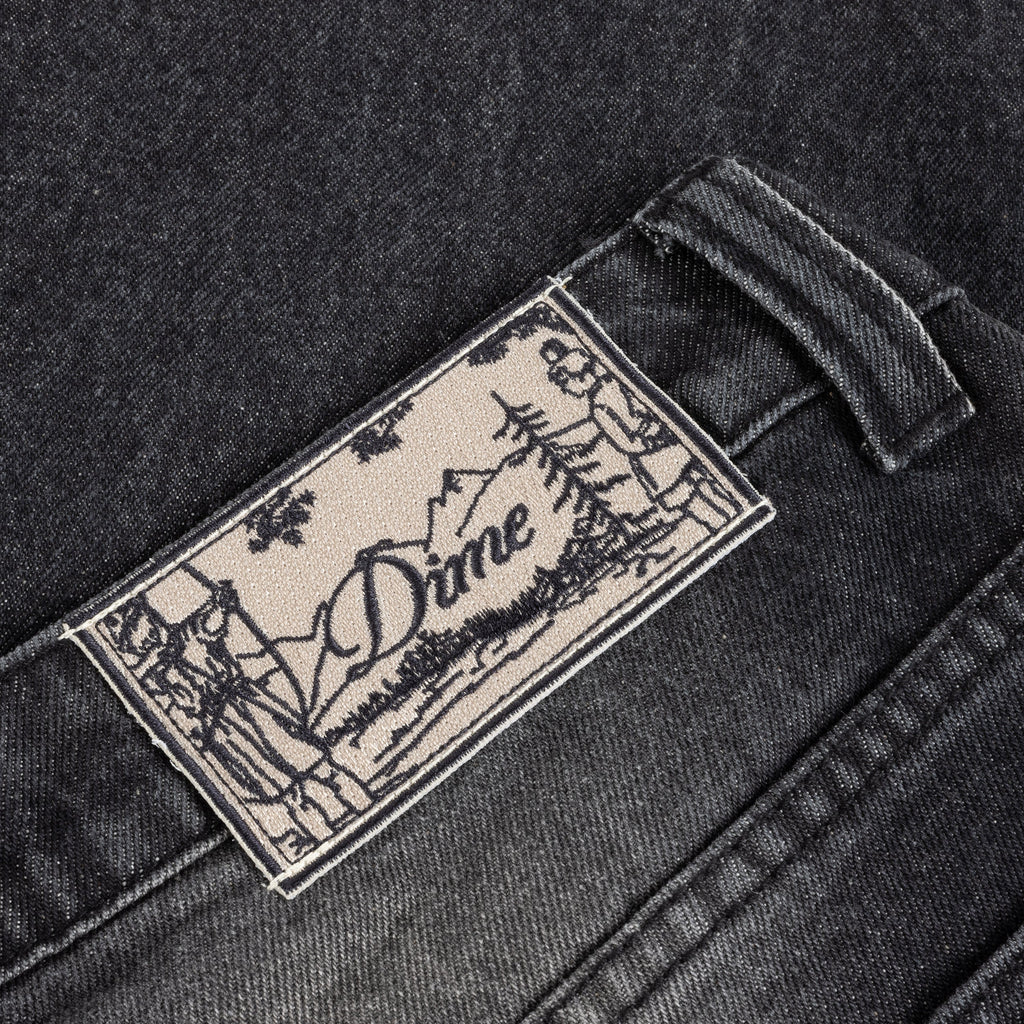Dime Relaxed Denim Pants - Sandblasted Black