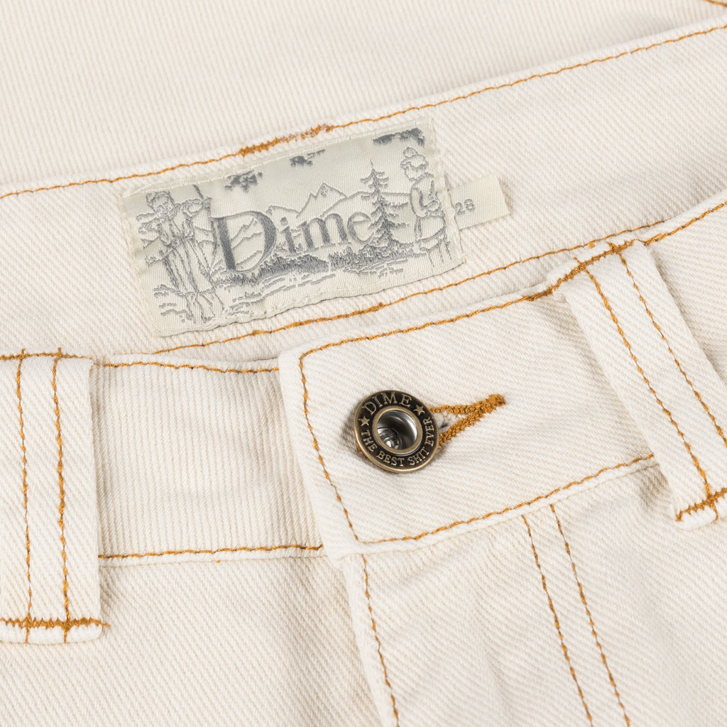 Dime Classic Denim Shorts - Warm White