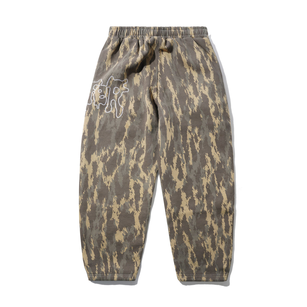 Butter Goods Blotch Fleece Pants - Washed Camo