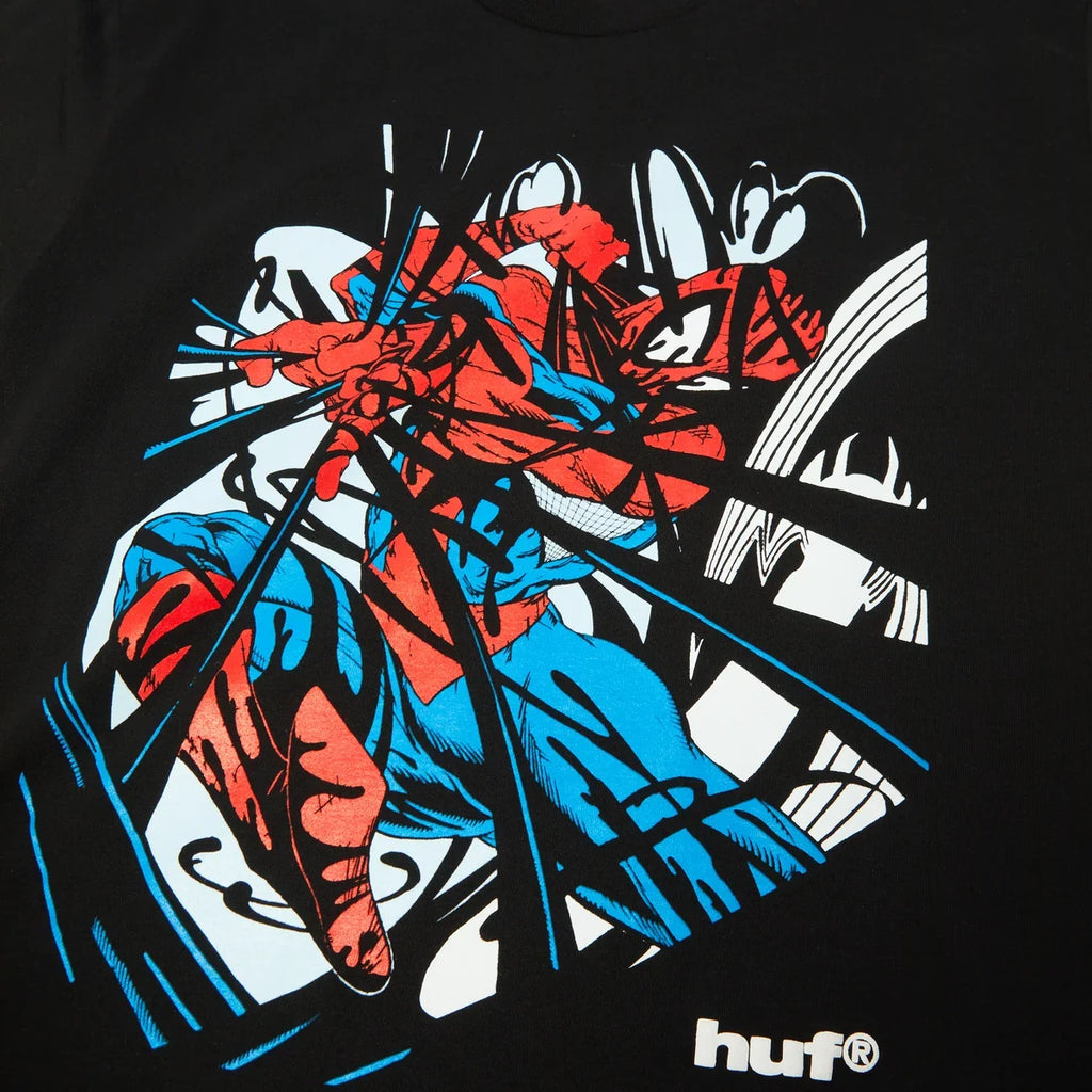 Huf X Spiderman Entangled Tee - Black