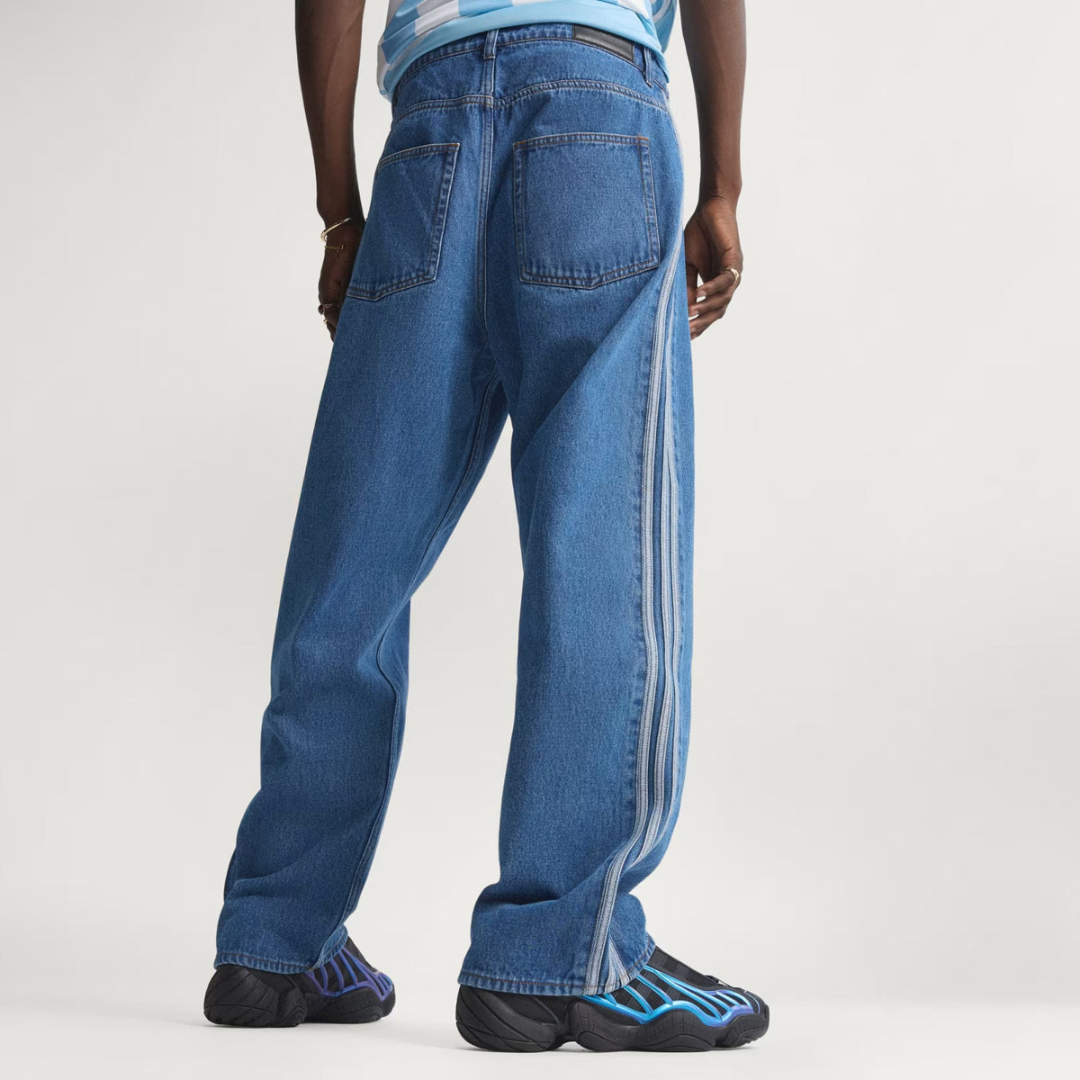Adidas Firebird Denim Pants - Medium Vintage Blue
