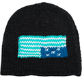 Carpet Company Knit Flag Beanie - Black