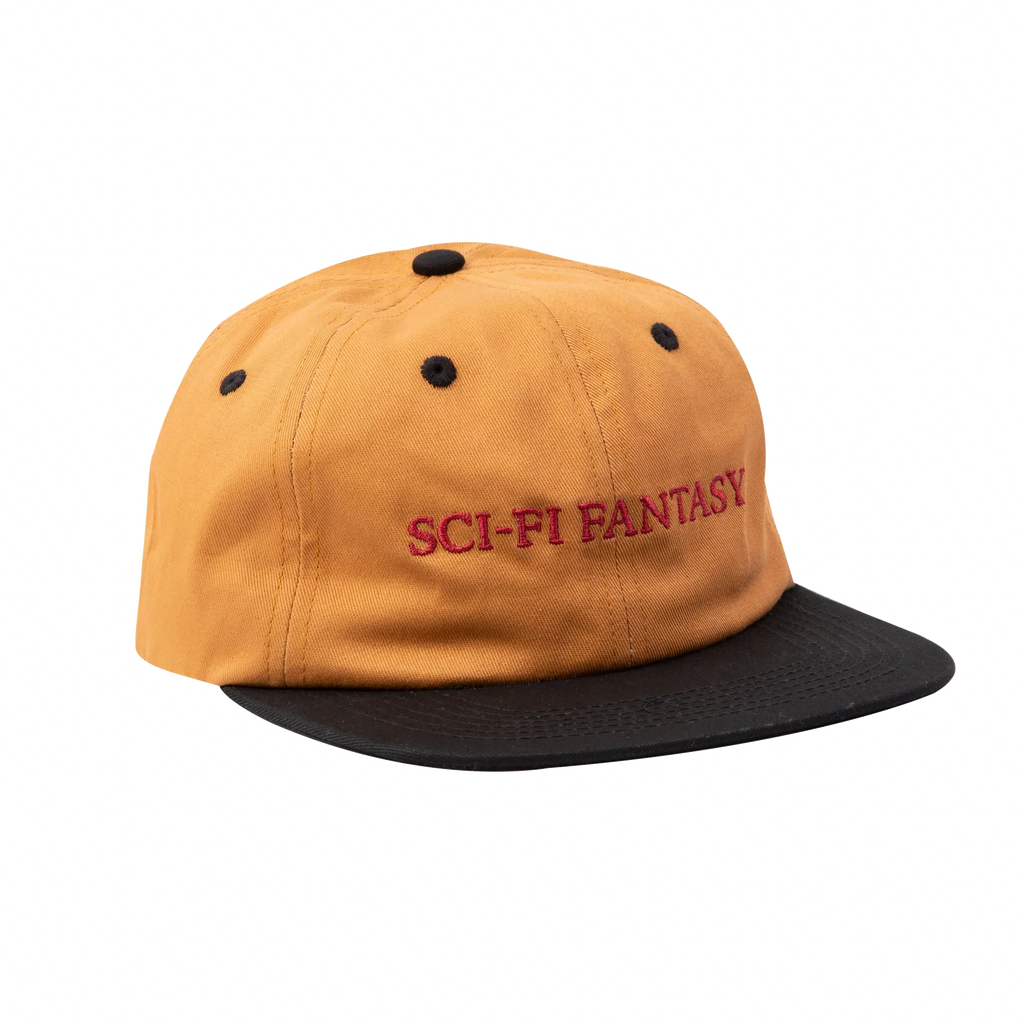 Sci-Fi Fantasy Flat Logo Hat - Brown/Black
