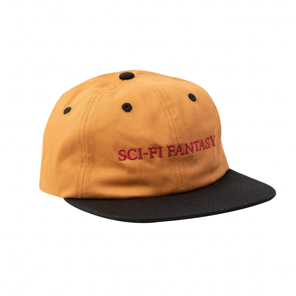 Sci-Fi Fantasy Flat Logo Hat - Brown/Black