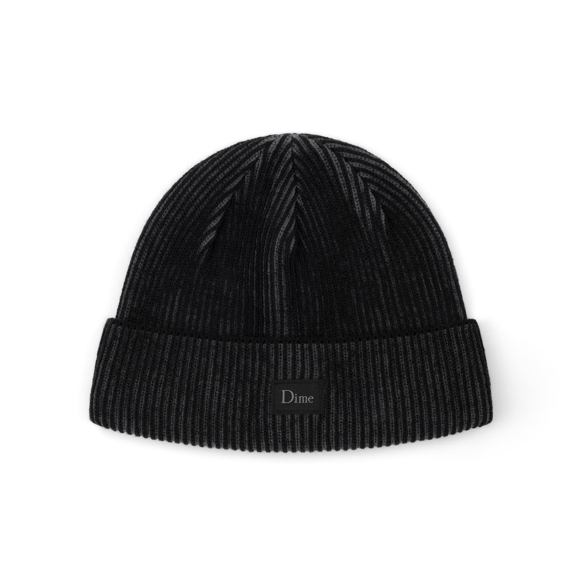 Dime Classic Rib Beanie - Black/Charcoal