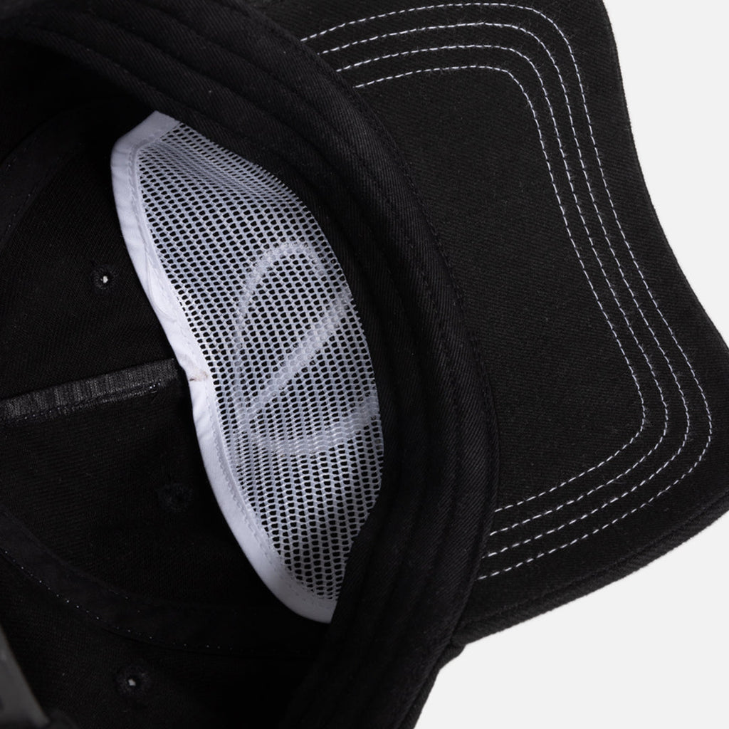 Dime Cursive Denim Worker Cap - Black Washed