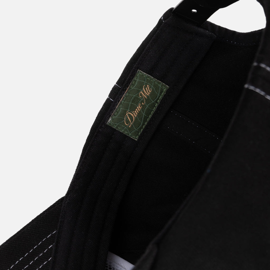 Dime Cursive Denim Worker Cap - Black Washed
