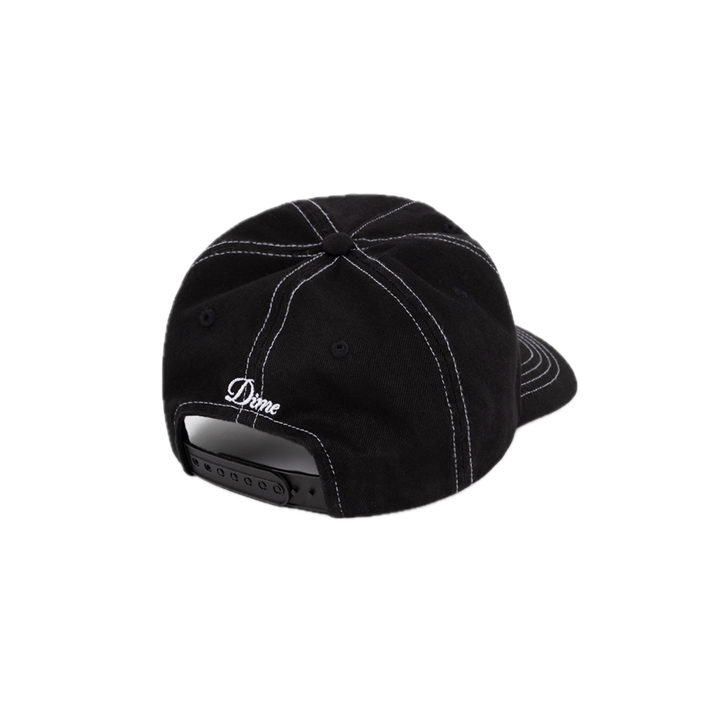 Dime Cursive Denim Worker Cap - Black Washed
