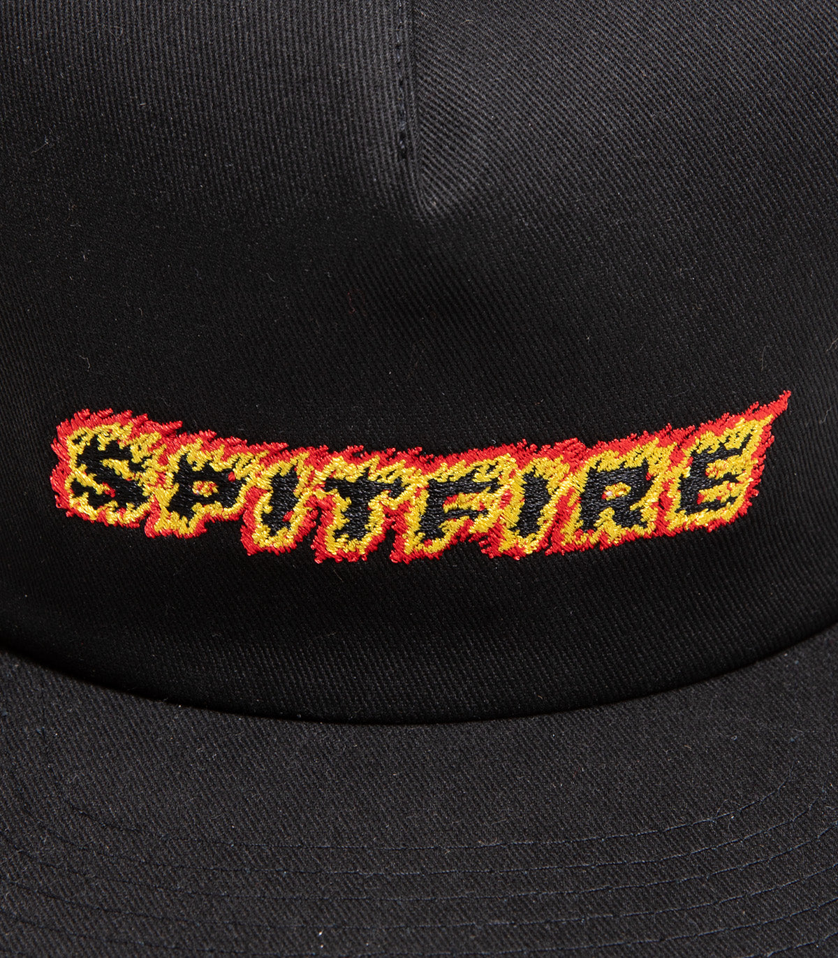 Spitfire Flames Script Snapback Hat