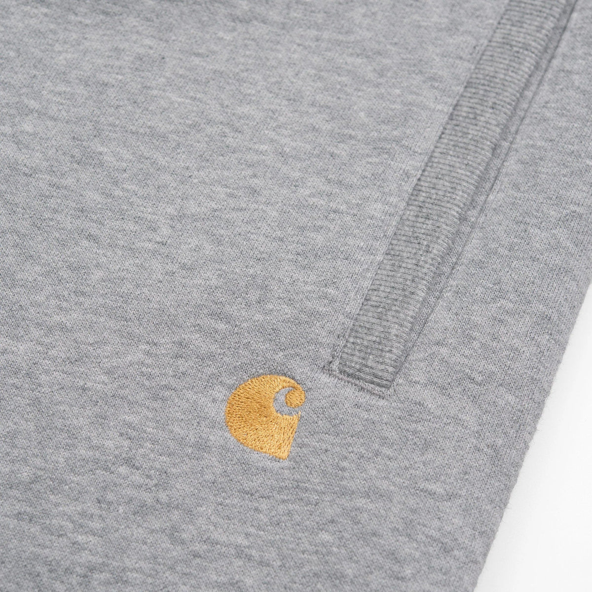 Carhartt WIP Chase Sweat Short - Grey Heather/Gold