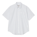 Carhartt WIP Keene Short Sleeve Stripe Shirt - White
