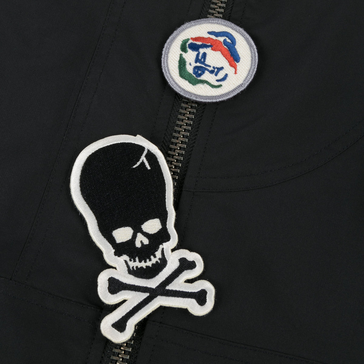 Dime Velcro Patch Bomber Jacket - Black