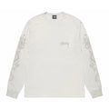 Stussy Dragons Pigment Dyed Longsleeve Tee - Natural