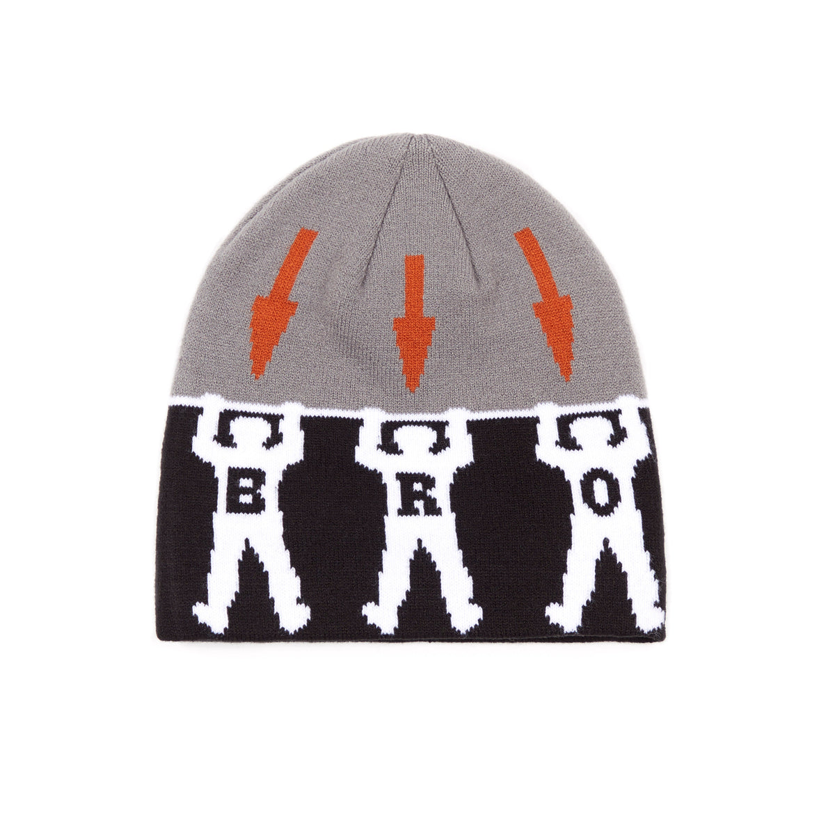 Bronze 56K Arrow Skully Beanie - Black