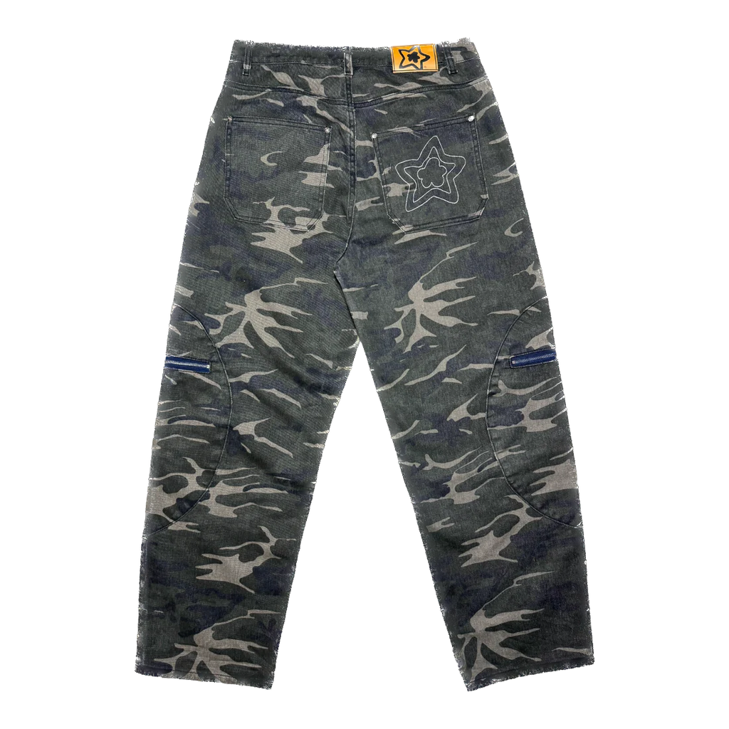Star Team Circle Cargo Jeans - Camo