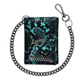 Loosey Snake Skin Chain Gang Wallet - Blue