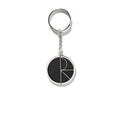Polar Fill Logo Keychain - Silver/Black
