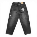 Star Team Baggy Carpenter Star Jeans - Black