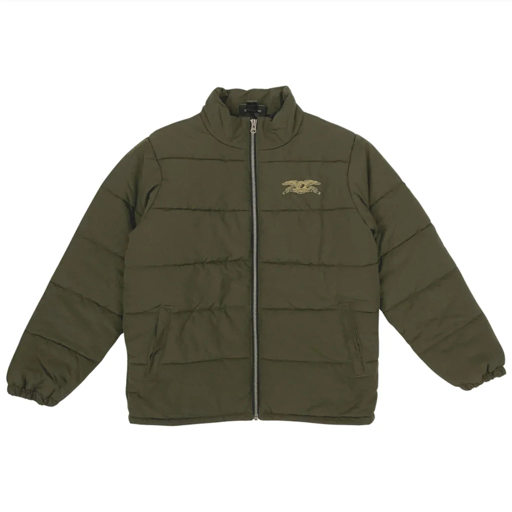 Antihero Basic Eagle Quilted Custom Jacket - Olive