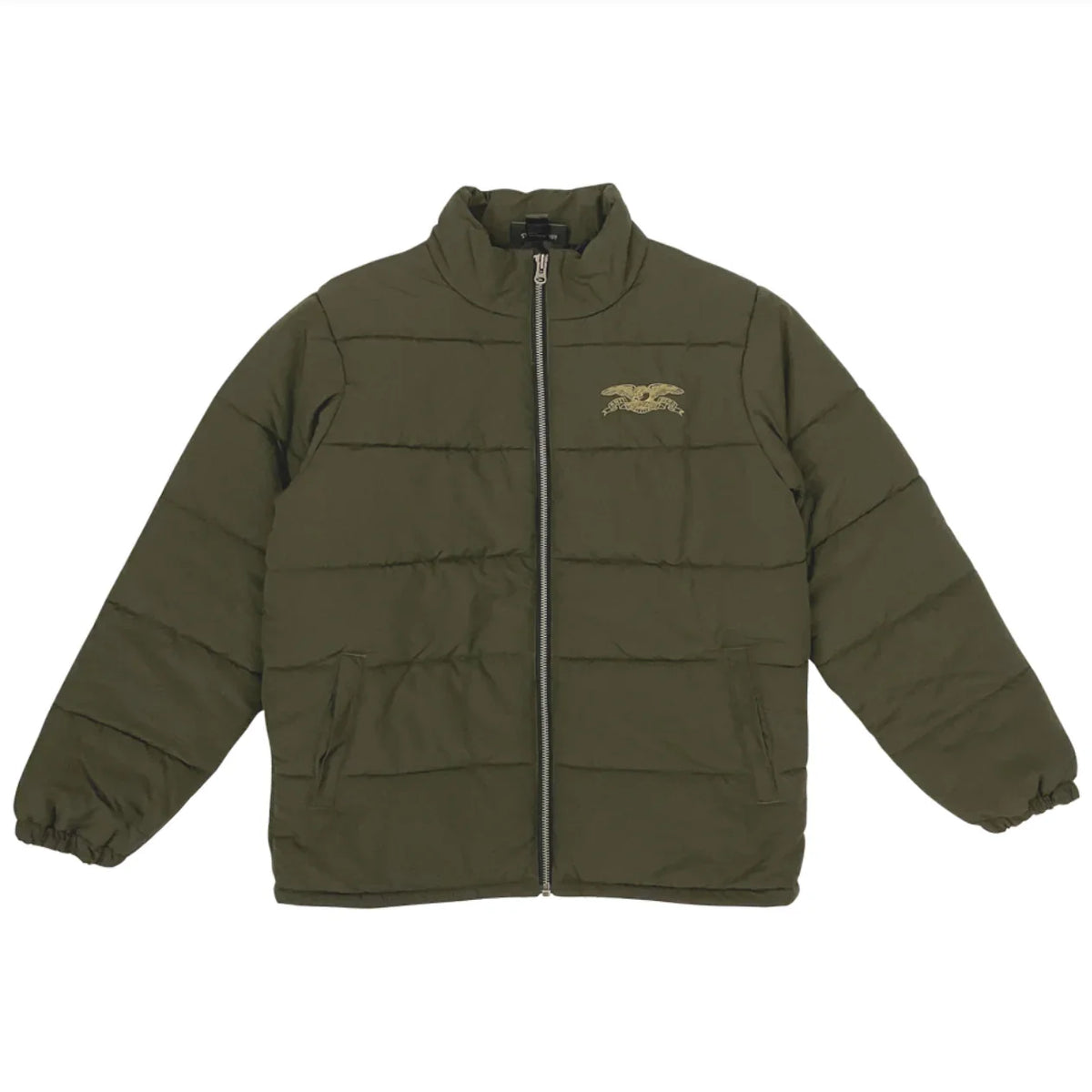 Antihero Basic Eagle Quilted Custom Jacket - Olive
