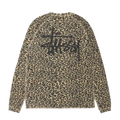 Stussy Raglan Thermal Longsleeve - Leopard