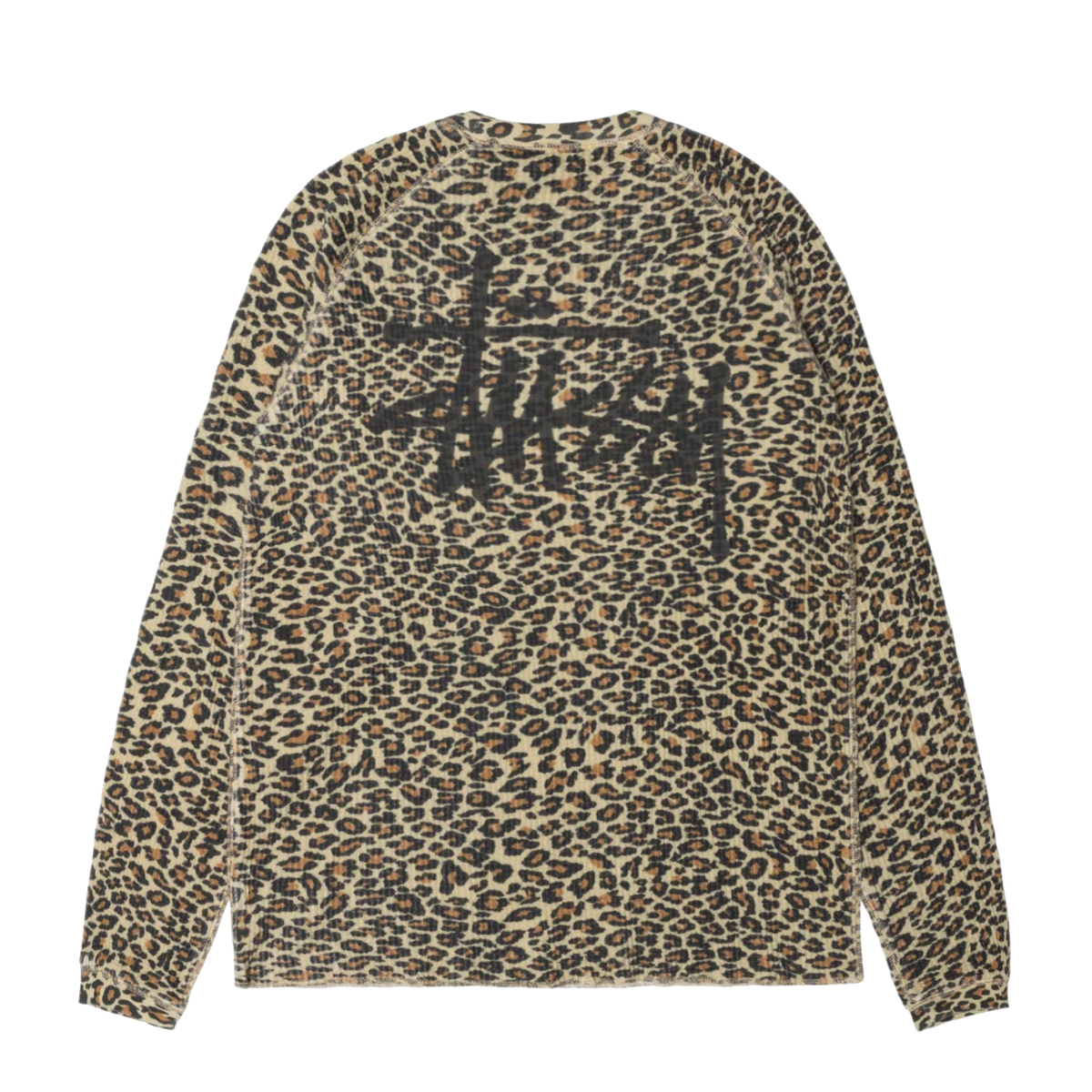 Stussy Raglan Thermal Longsleeve - Leopard