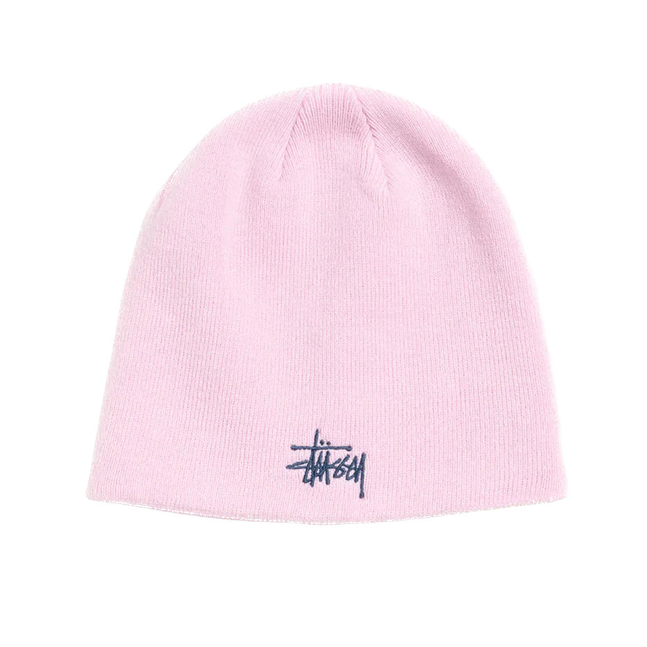 Stussy Basic Skullcap Beanie - Rose Pink