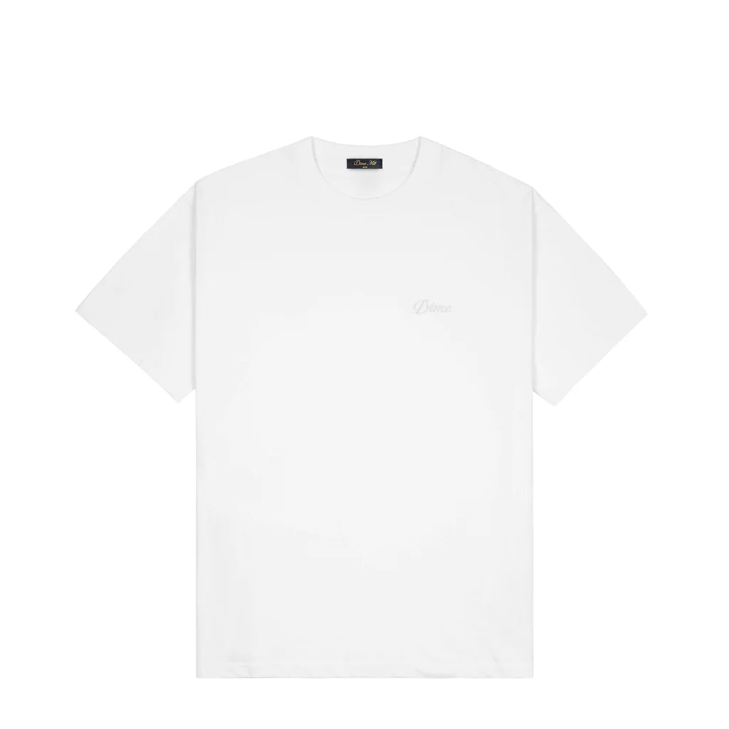 Dime Cursive Small Logo Tee - White