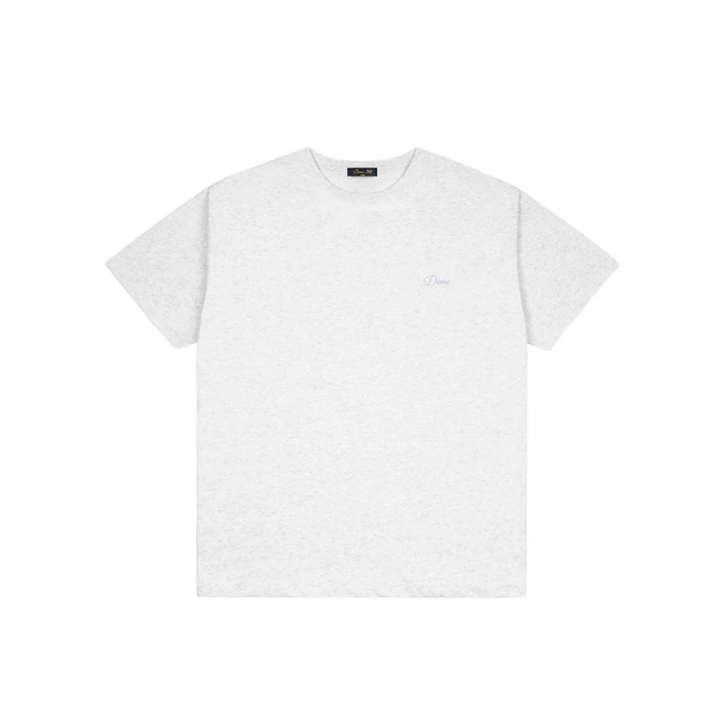 Dime Cursive Small Logo Tee - Ash