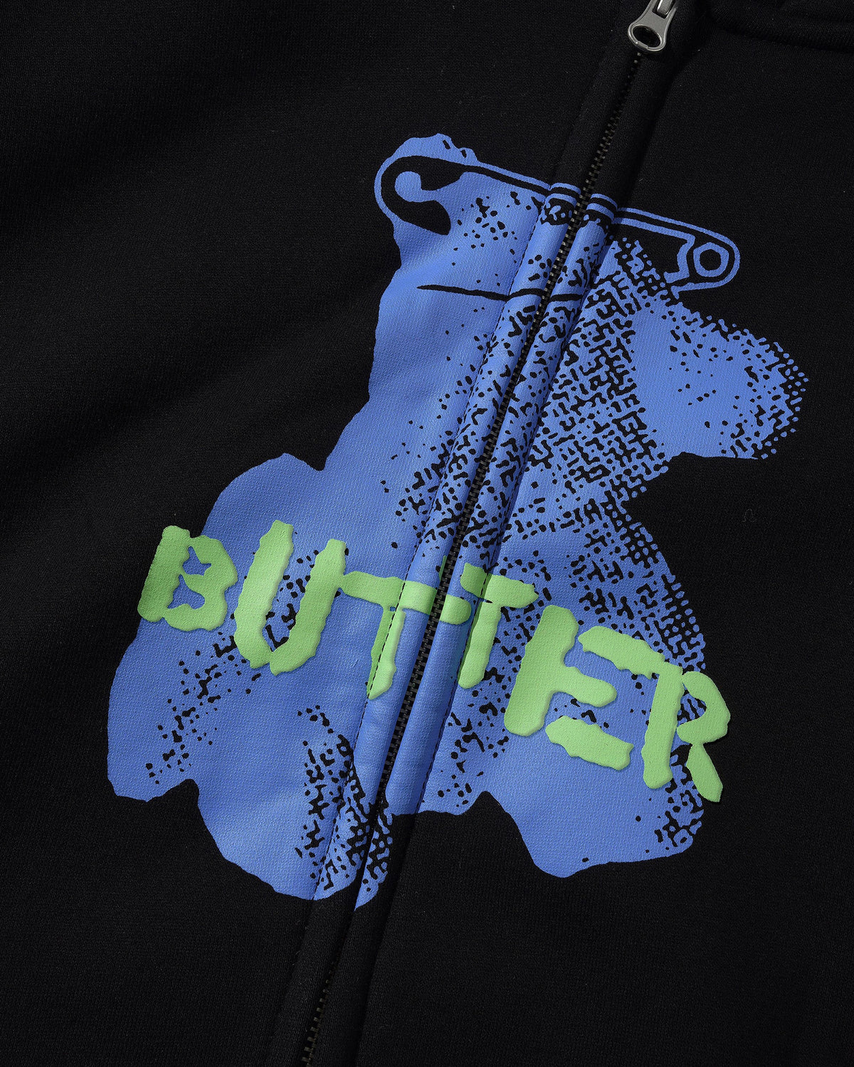 Butter Goods Teddy Bear Zip-Thru Hoodie - Black