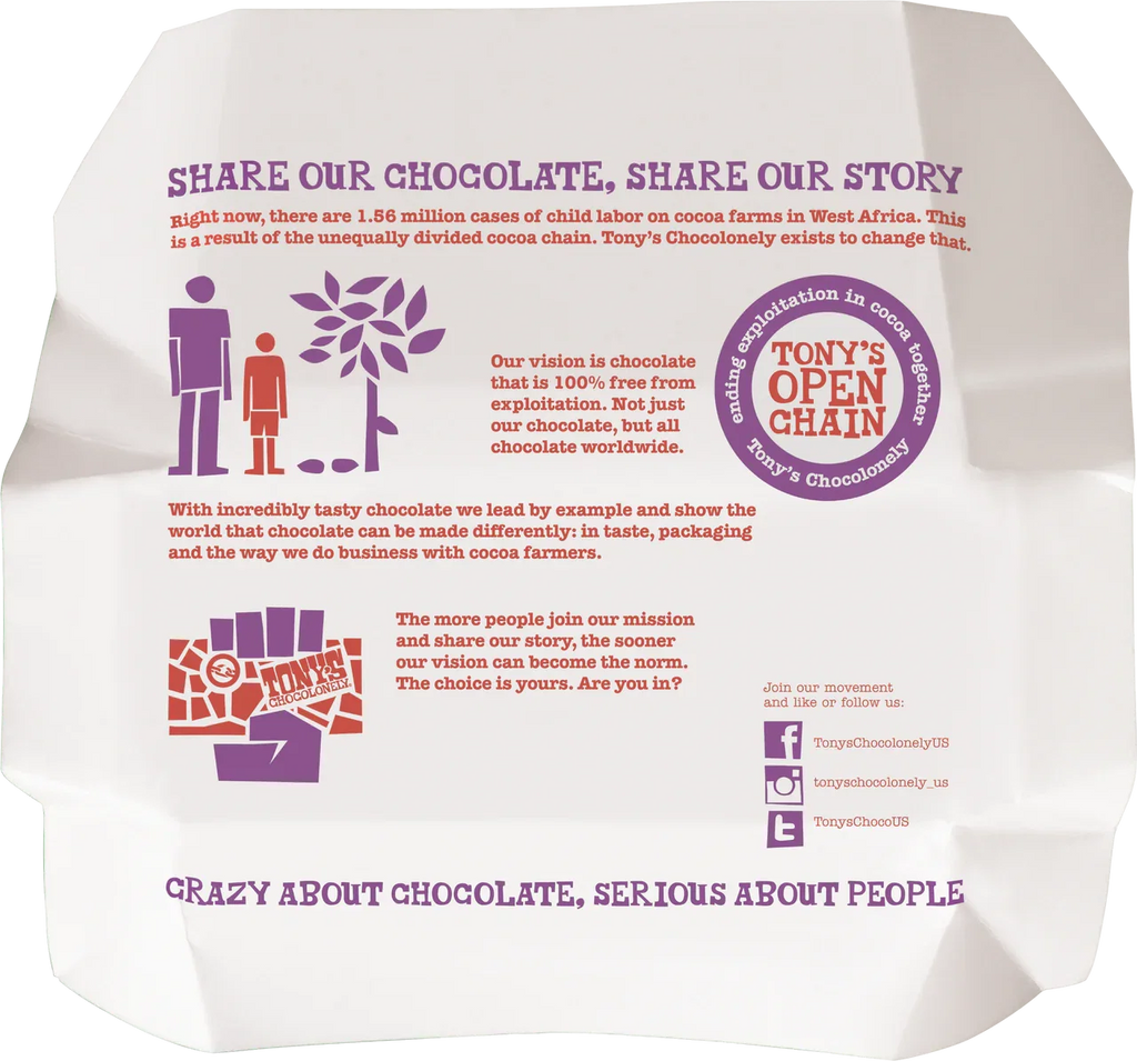 Tony's Chocolonely Chocolate Chip Cookie Milk Chocolate Bar
